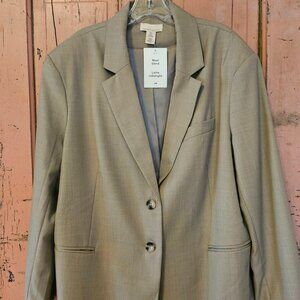 NWT H&M Lightweight Wool Blend Blazer